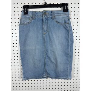 Paige lightwash denim skirt size 24